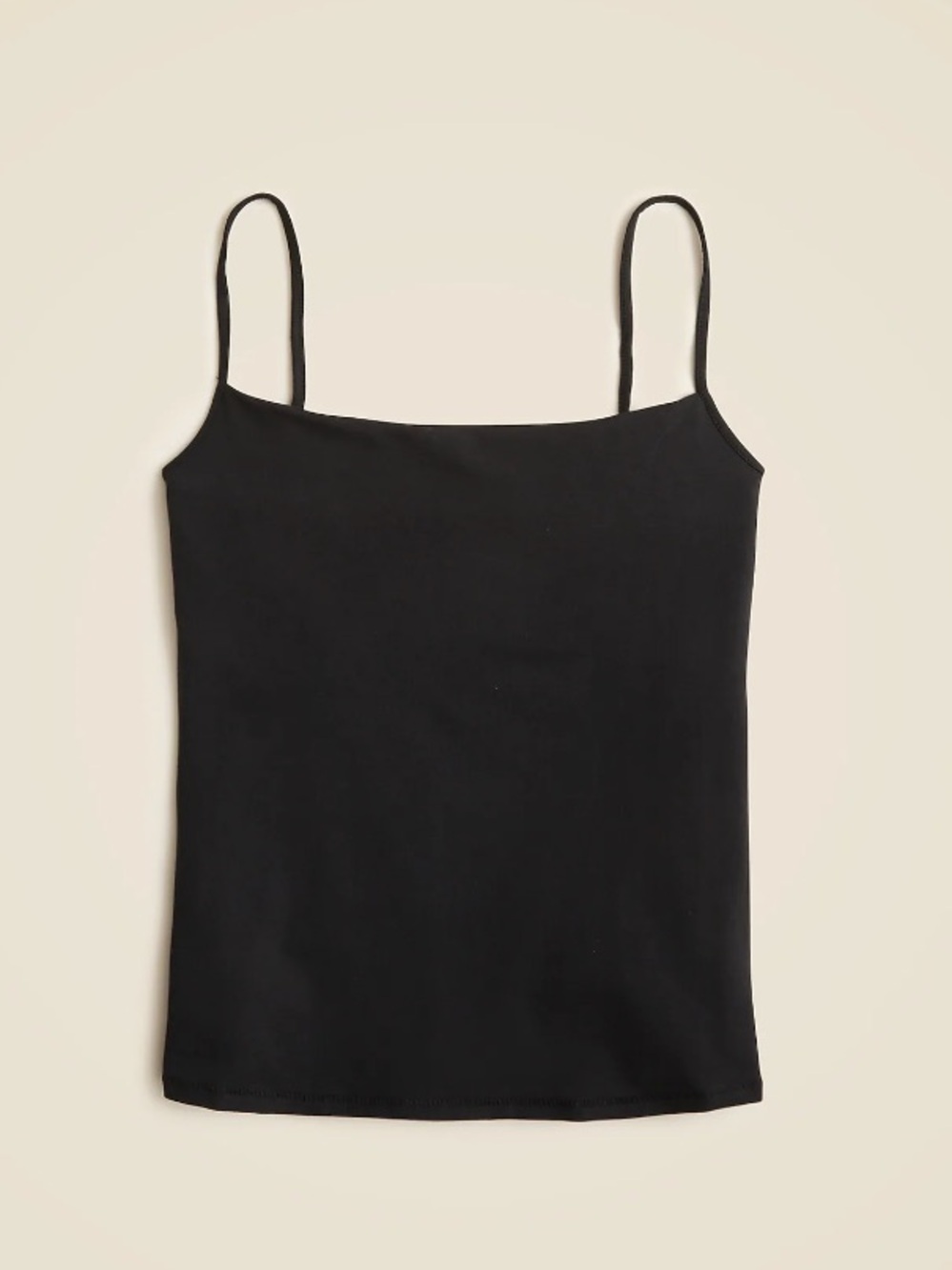 J crew black Stretch cotton shelf-bra tank top